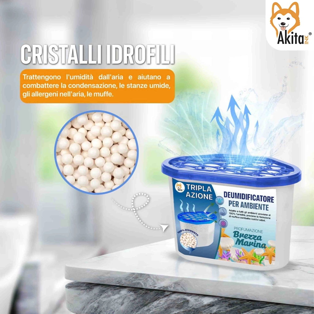 Akitaink 6 Assorbiumidita Brezza Marina 500 ml