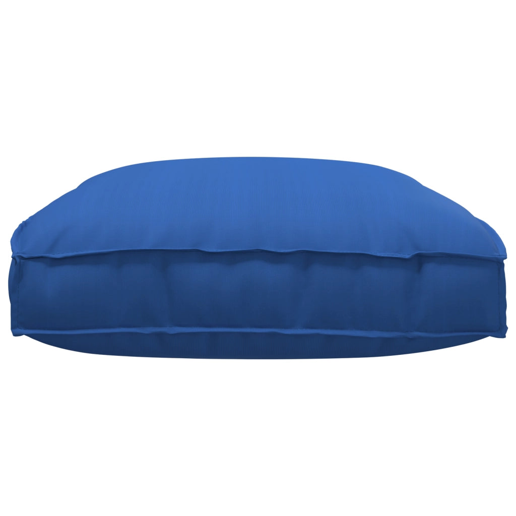 Cuscino per Pallet per Seduta Blu Reale 120x80x12 cm Tessuto Oxford