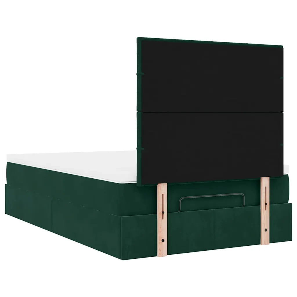 Struttura Letto Pouf con Materassi 120x200 cm Velluto 3314315