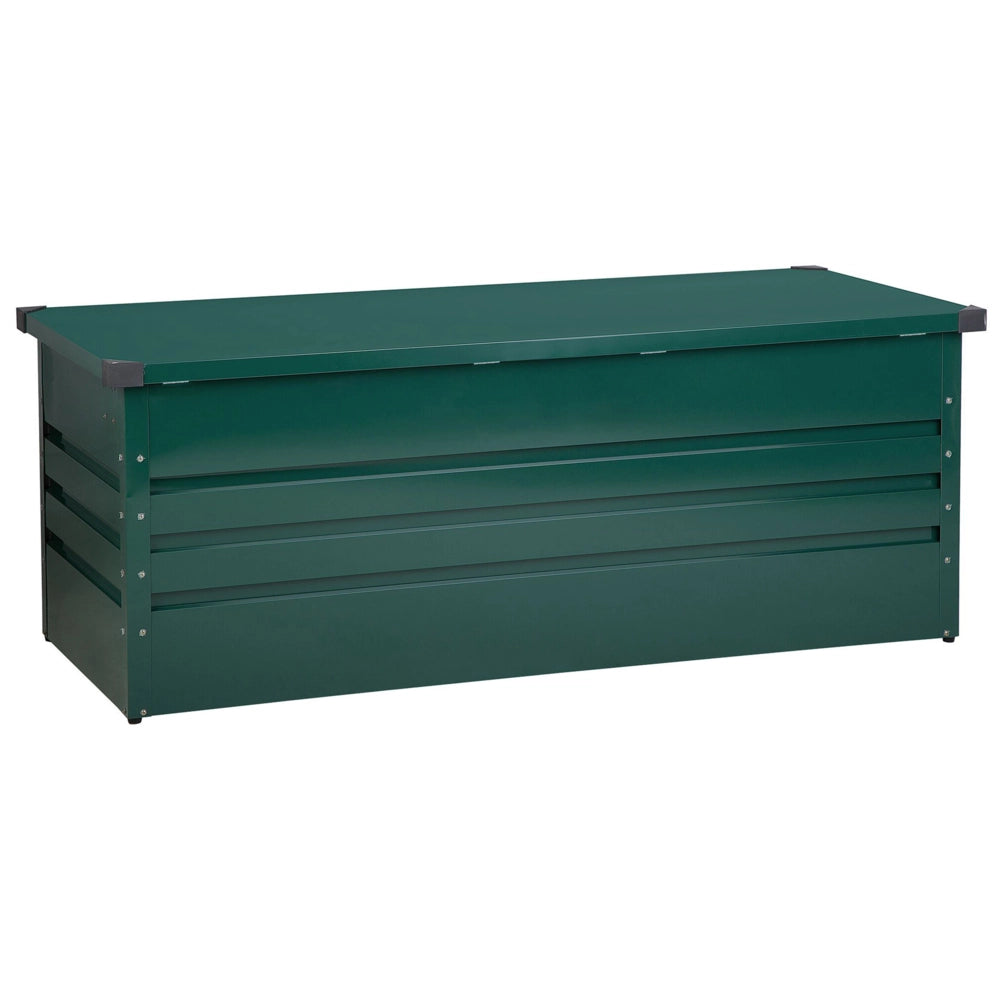 Cesta baule portaoggetti da esterno in acciaio zincato verde 600 lt giardino industriale