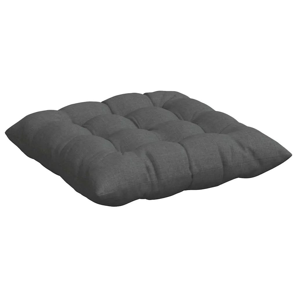 Cuscini per Seduta 4 pcs Grigio scuro 40 x 40 x 6 cm Tessuto