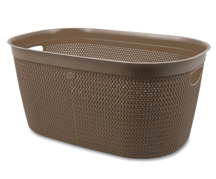 Cestino Biancheria Portabiancheria intreccio Moka 39 x 59 x 27 cm