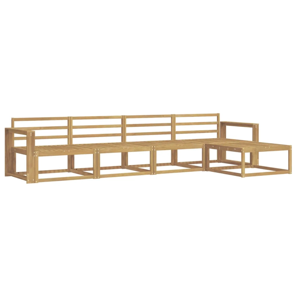 Set di divani da esterno 5 pcs Bianco 337 x 162,5 x 73 cm 3386308