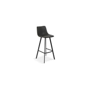 Sedia da banco OZON – PU nero – H108 x L45 x P49 cm