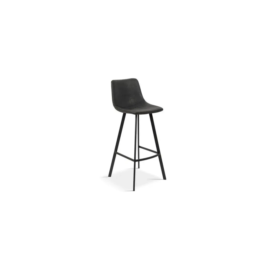Sedia da banco OZON – PU nero – H108 x L45 x P49 cm