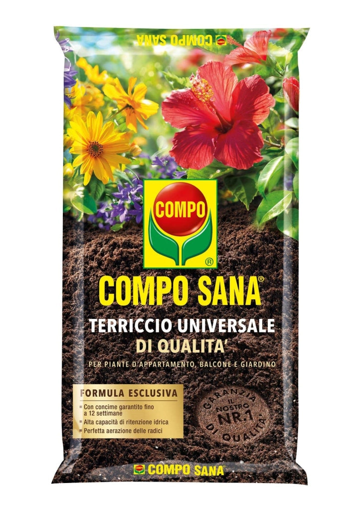 Compo SANA UNIVERSALE Terra Terriccio substarto concimato Turbo Radici 20 LT