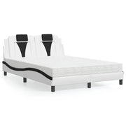Letto Viana con Materasso Nero e Bianco 120x200 cm in Similpelle 3208788