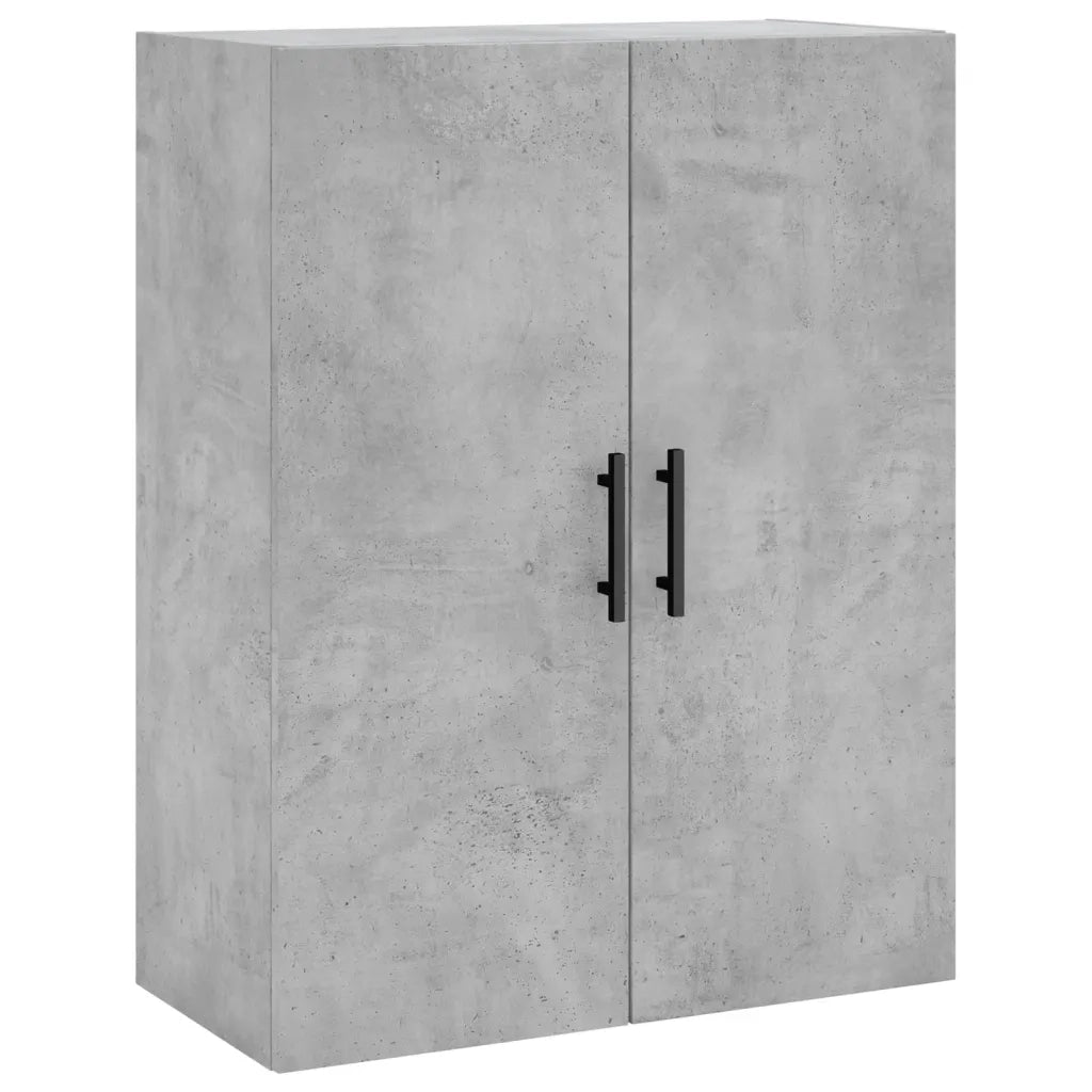 Credenza-Buffet-Armadio da cucina Grigio Cemento 69,5x34x180 cm in Legno Multistrato 907051