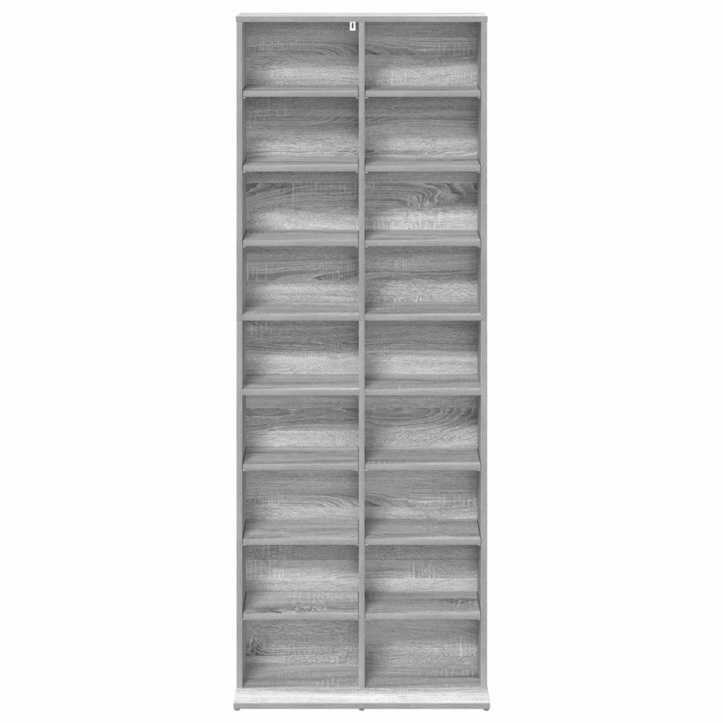 Mobile per CD Sonoma grigio 65 x 23,5 x 175 cm 8012663