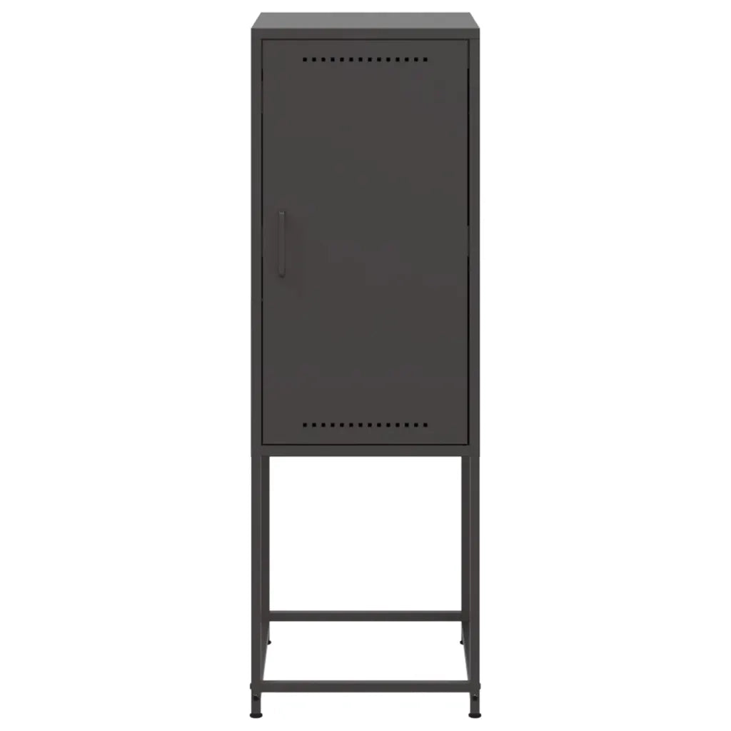 Credenza Nera 36x39x107 cm in Acciaio 846530
