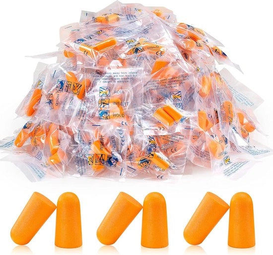 100 paia di cuffie per il sonno e il russare | Cuffie da schiuma ultradolci riutilizzabili