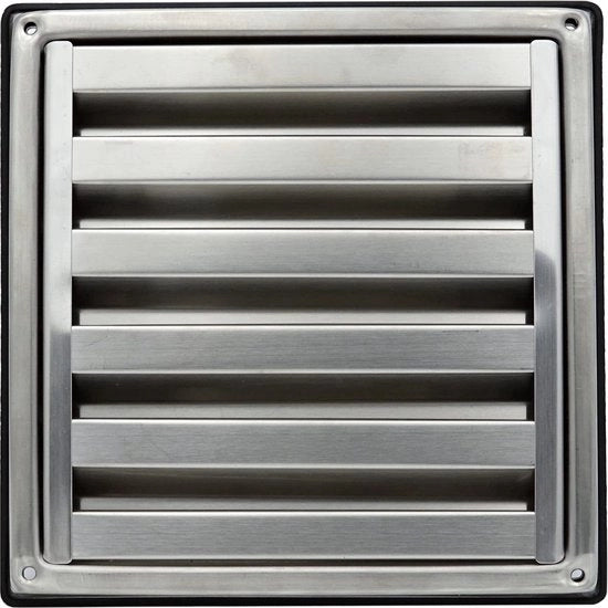 Ventilatore a 150mm in acciaio inossidabile con guarnizione e viti - Manica di tubo e VMC - Cappotto di aspirazione esterno con griglia a insetti