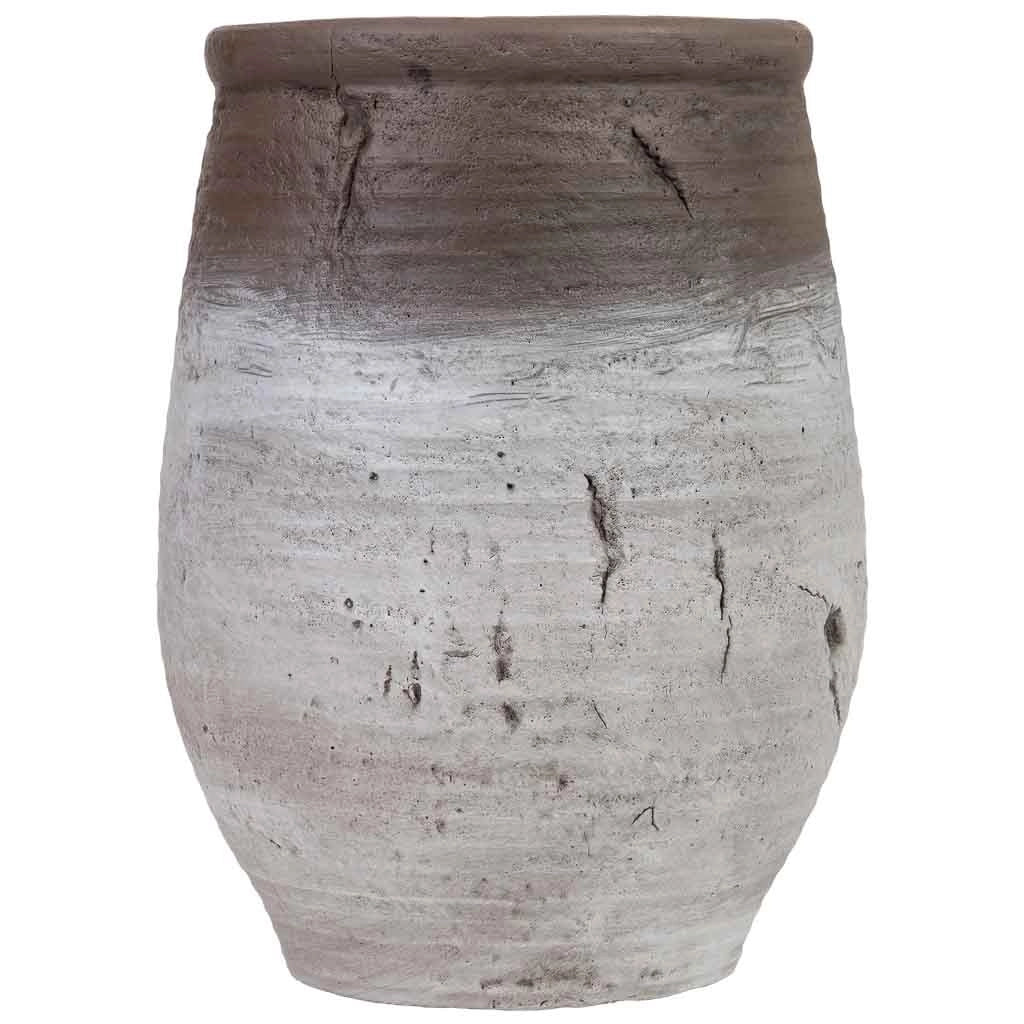 Fioriera in fibra di vetro bianca 37,5x37,5x50,5 cm