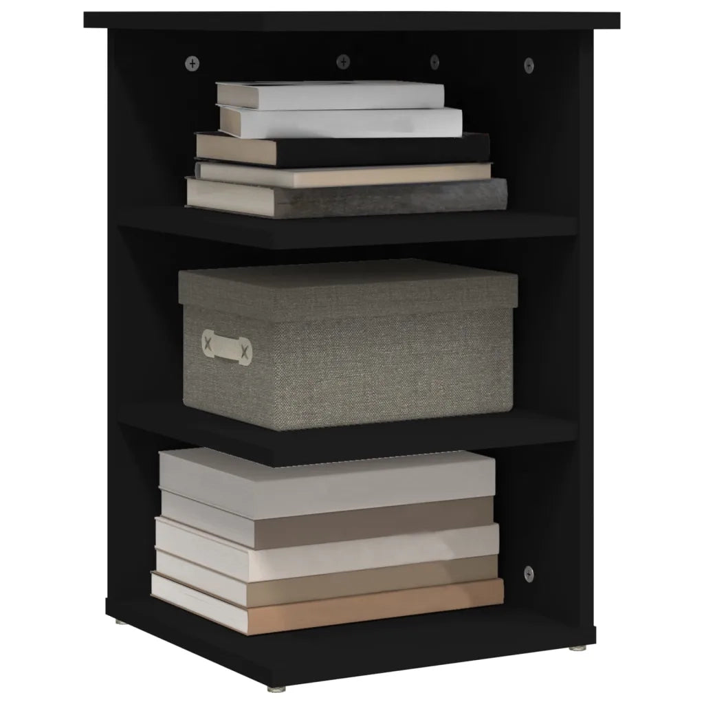 Credenza Nera 35x35x55 cm in Legno Multistrato 806275