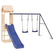 Altalene per parco giochi all'aperto scivolo altalene robuste giochi da giardino 308 x 321 x 207 cm legno di pino massiccio 02_0004716