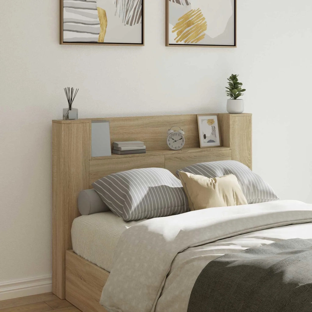 Testiera Letto Rovere Sonoma Legno ingegnerizzato