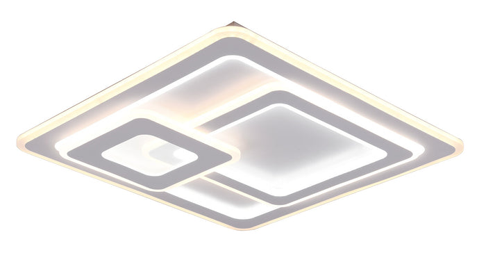 Plafoniera da Interno a LED in Metallo Bianco Opaco