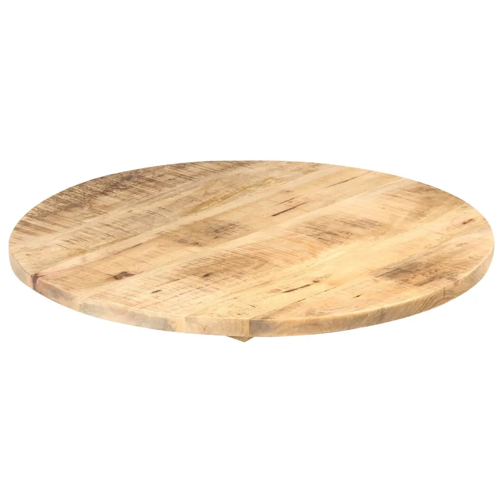 Piano Tavolo in Legno Massello di Mango Rotondo 25-27 mm 50 cm 286005