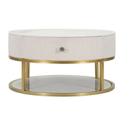 Tavolo Da Caffe' Montpellier Crema cm ø 75x36
