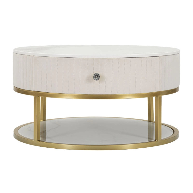 Tavolo Da Caffe' Montpellier Crema cm ø 75x36