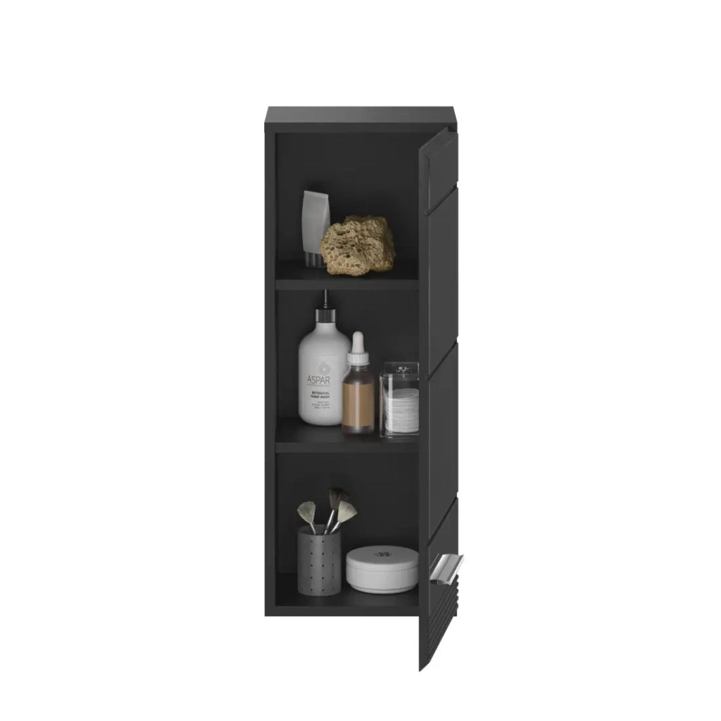 Colonna mezza altezza per bagno – Nero lucido – KLEANKIN