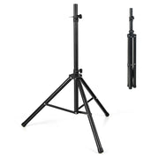 Stativo universale per casse acustiche con altezza regolabile a 5 livelli struttura metallica, Supporto per casse-Forniture per presentazioni