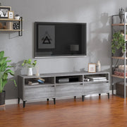 Mobile Porta TV Grigio Sonoma 150x30x44,5 cm Legno Multistratocod mxl 128044