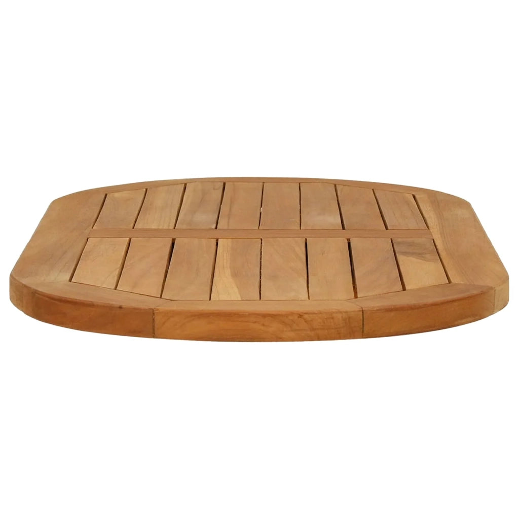 Piano del tavolo 80 x 40 x 2,5 cm Ovale Legno di teak solido 42033170