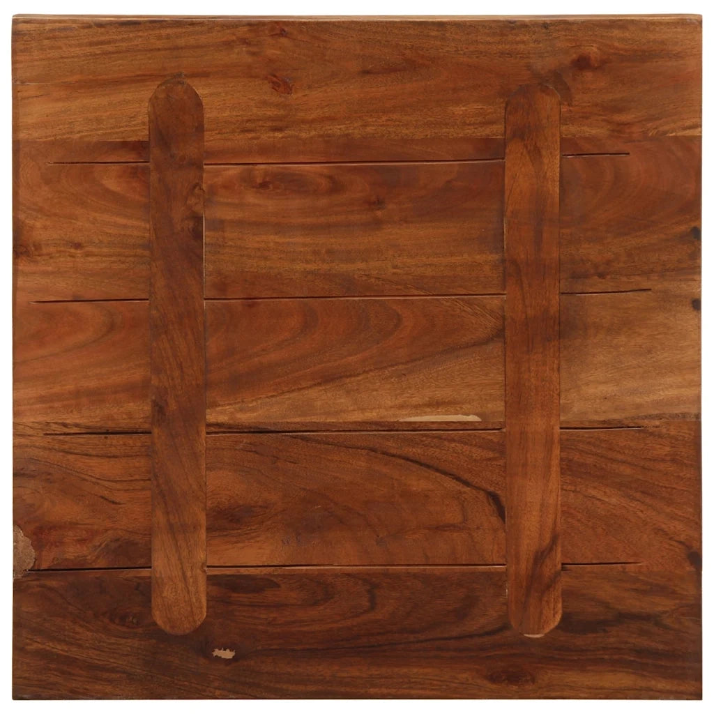 Piano Tavolo 60x60x2,5 cm Quadrato Legno Massello di Recupero 371195