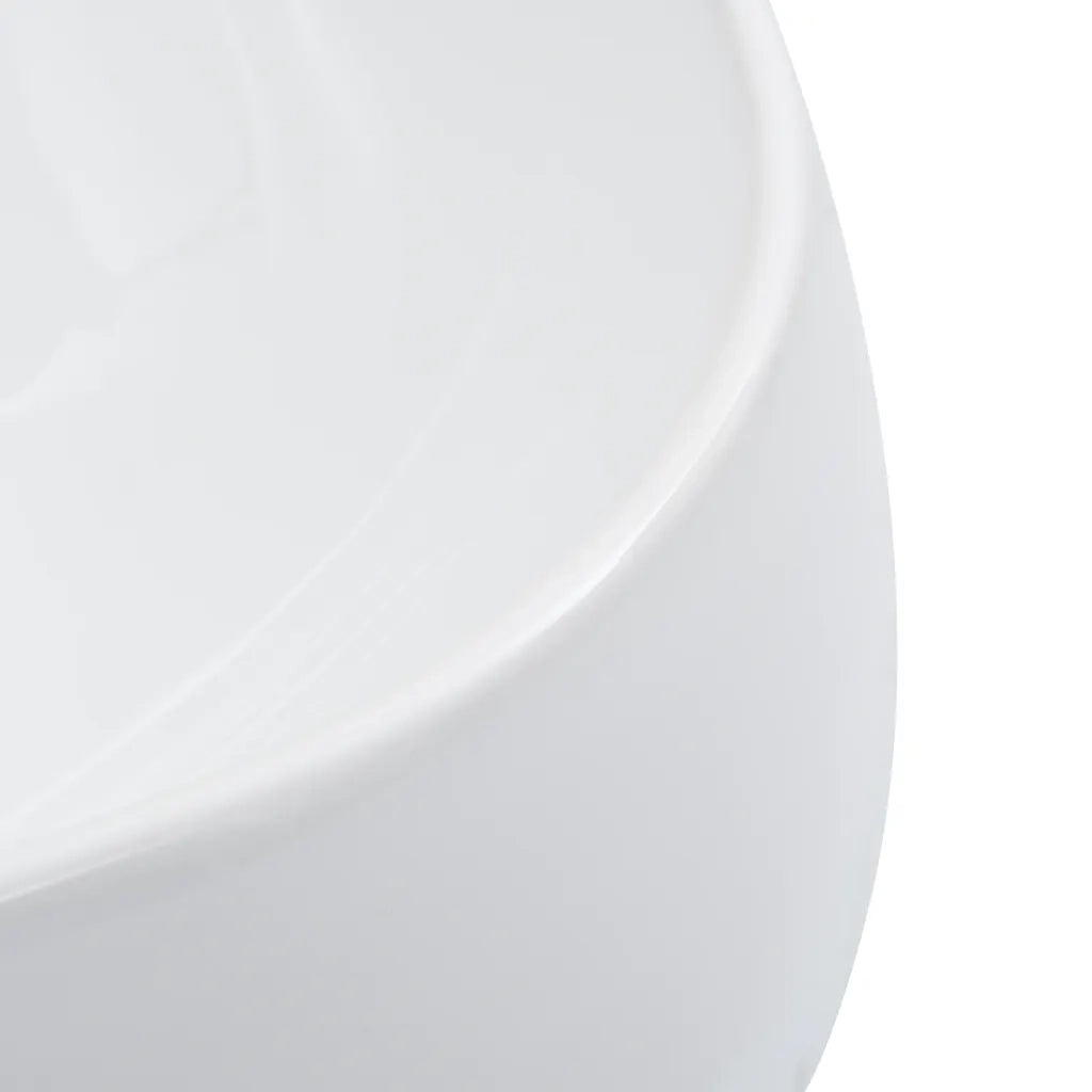 Lavandino-Lavello 44,5x39,5x14,5 cm in Ceramica Bianco