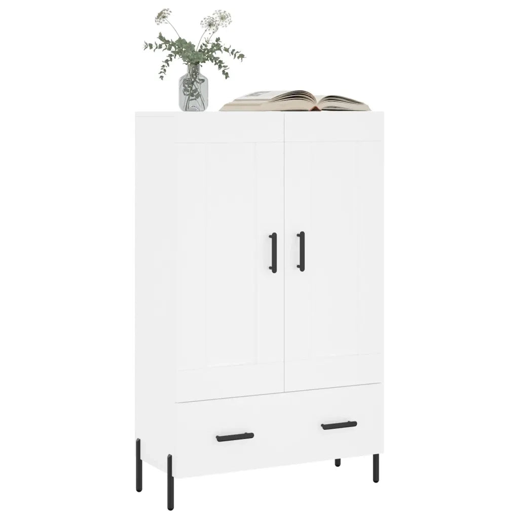 Credenza Bianca 69,5x31x115 cm in Legno Multistrato 830332