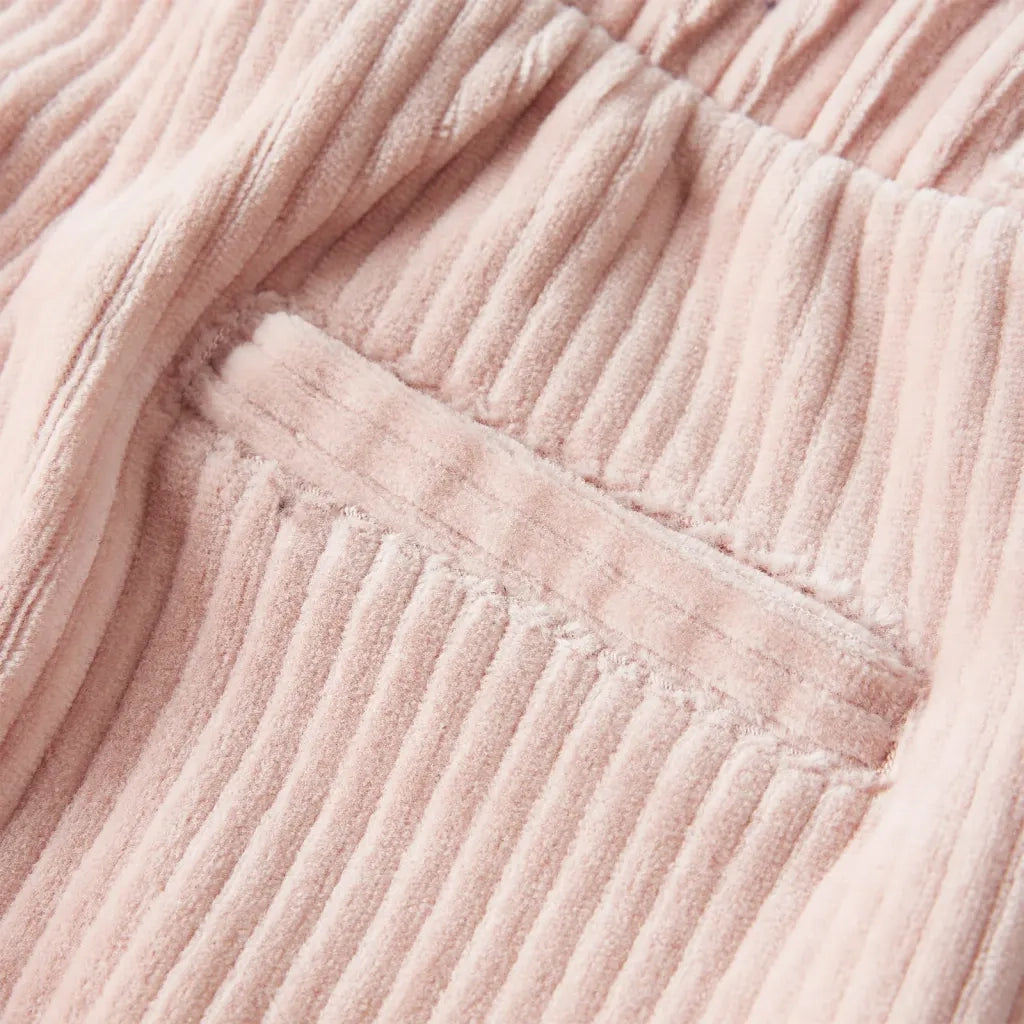 Pantaloni per Bambini in Velluto a Coste Rosa Chiaro 116 14076