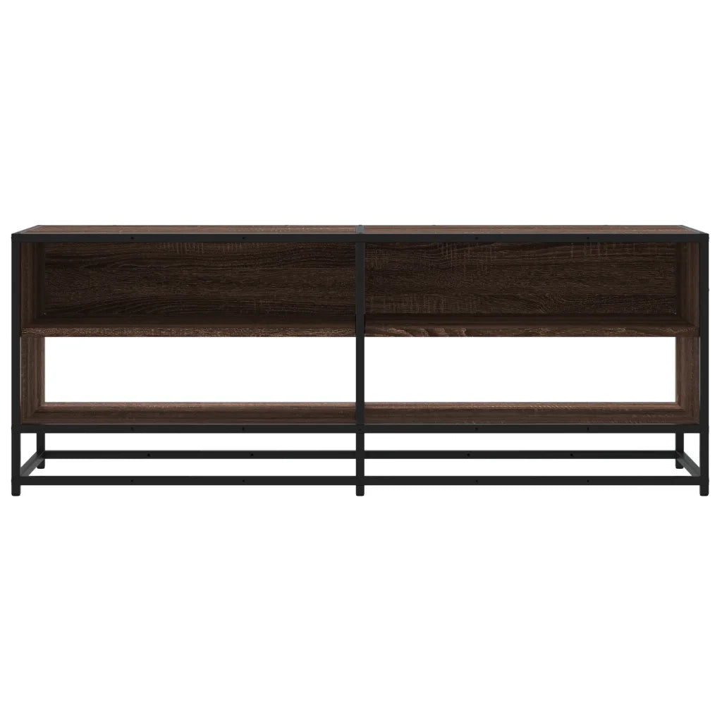 Mobile TV | Armadietto TV | Mobile Porta TV Rovere Marrone 120,5x40x46 cm Multistrato e Metallo
