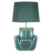 Lampada da Tavolo Poltrona 2, Blu, Poliresina, 26x26x43 cm