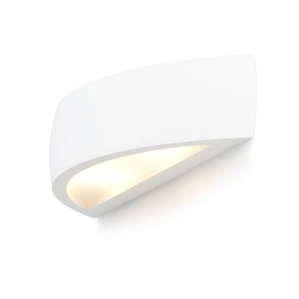 Faretto applique CRESCENT da parete in gesso Verniciabile 230V R7s 78mm 80W