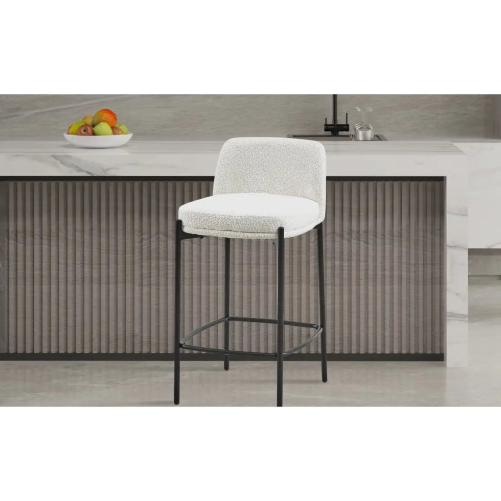 Sedia da banco ELISE – Bianca – H91 x L44 x P42 cm