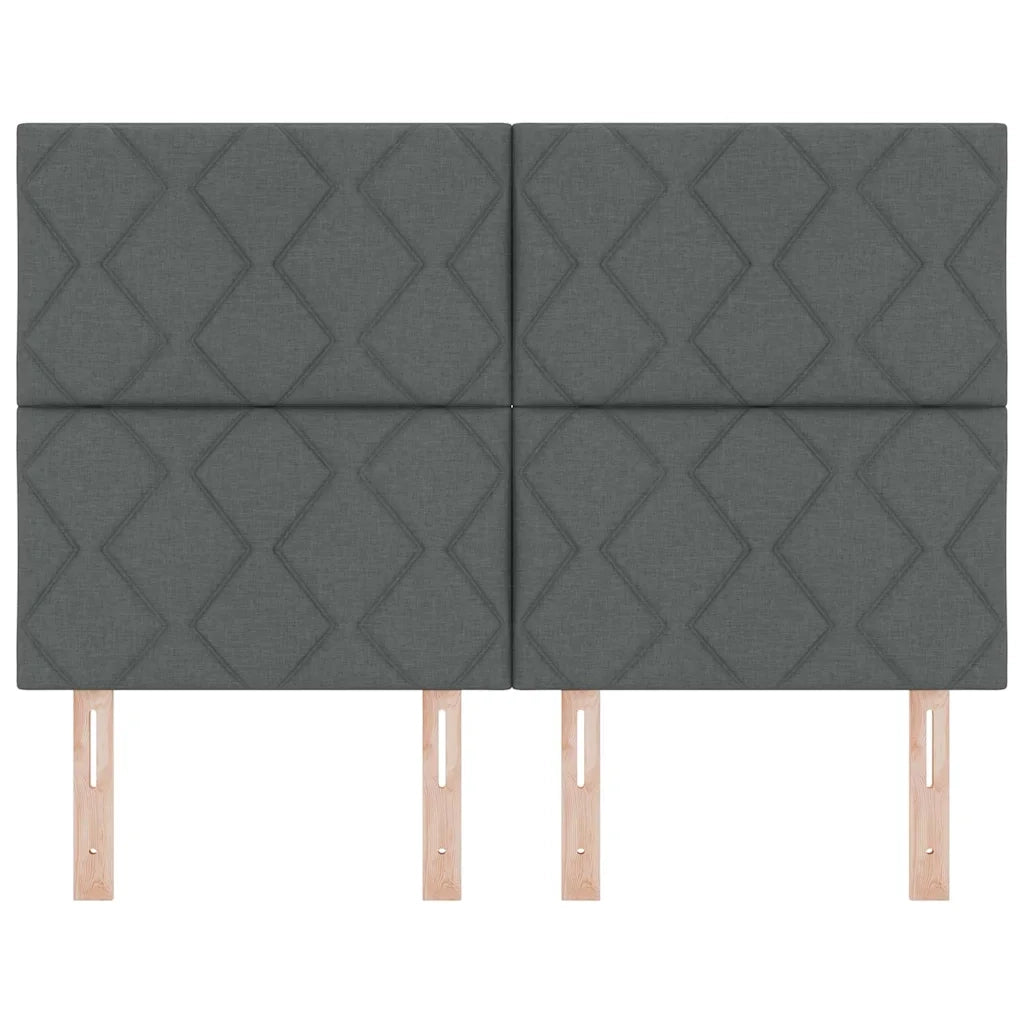 Testiera LED Grigio 160 cm Tessuto 3338528