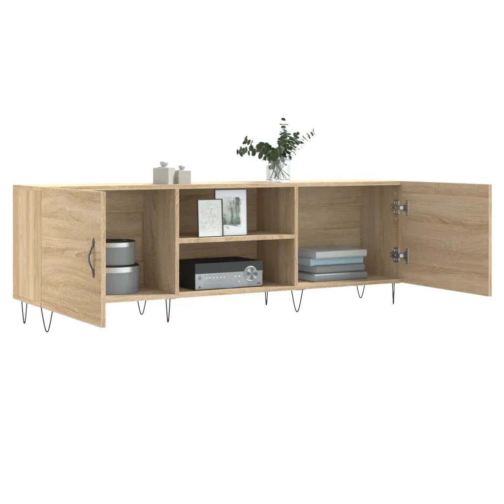 Mobile Porta TV Rovere Sonoma 150x30x50 cm in Legno Multistrato 829095