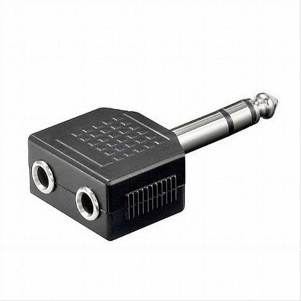 Trade Shop - Connettore Adattatore Stereo Audio Aux 6,5mm Maschio A 2 Aux 3,5mm Femmina C-042 -
