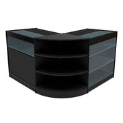 Set Banconi LED Nero Demeter K900 B900 LM60 Vetrina Negozio con Serratura