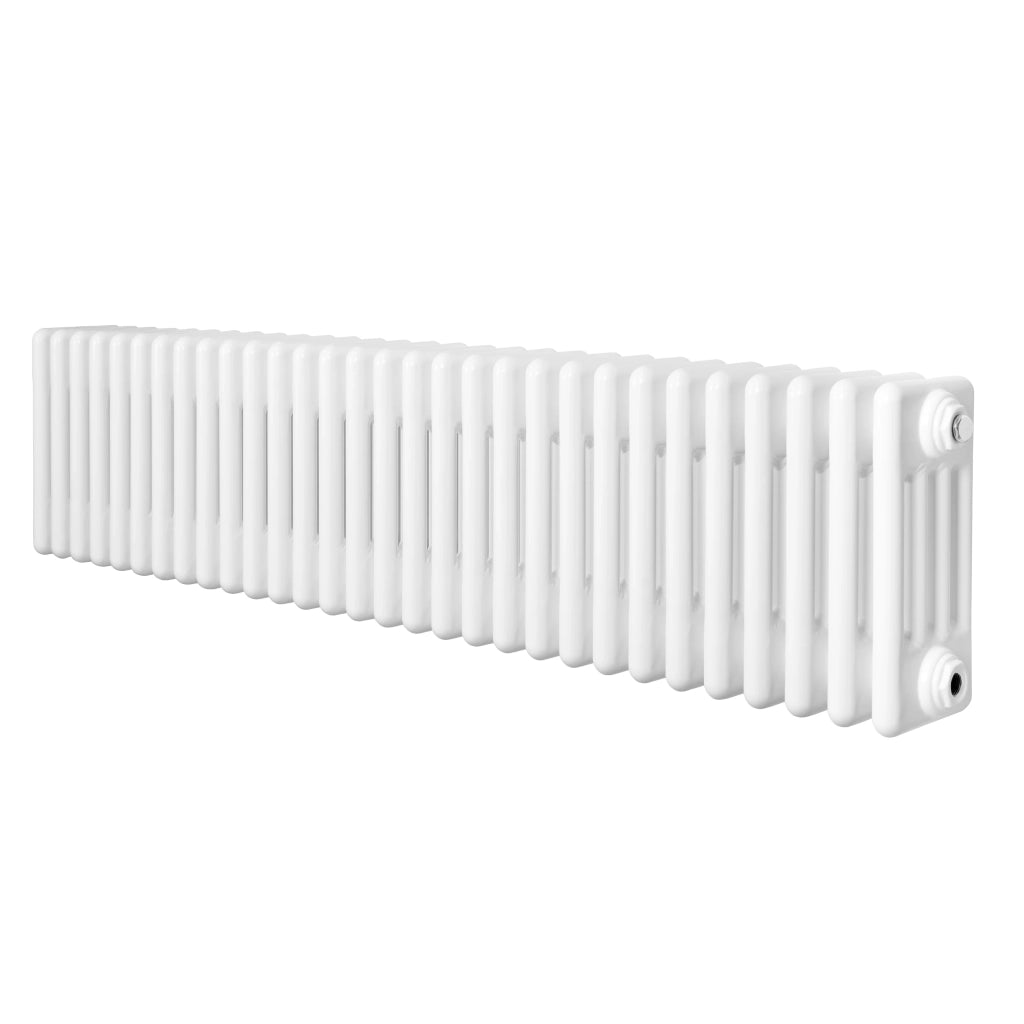 Radiatore Tradizionale 4 Colonne Orizzontale Bianco 300 x 1370 mm