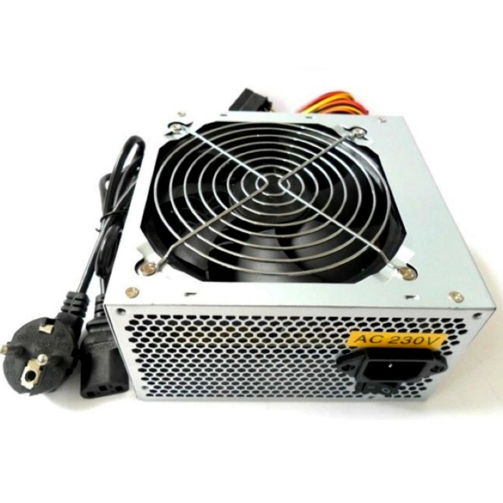Trade Shop - Alimentatore Per Case Computer Pc Con Ventola Di Raffredamento Atxx 550w 20+4pin -