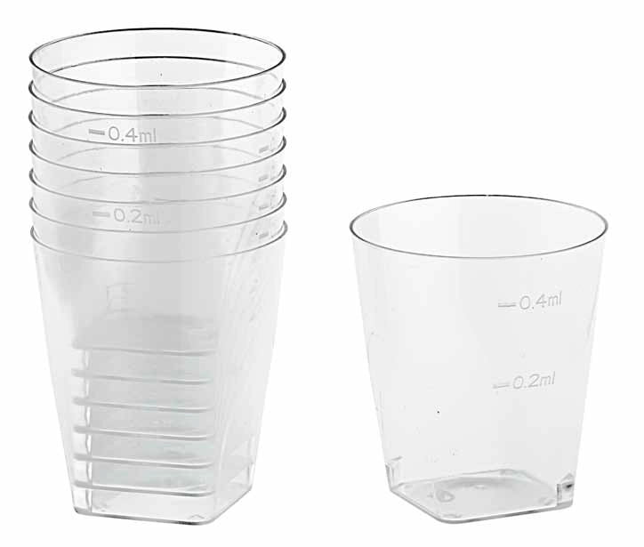 Bicchieri liquore chupito in plastica 20 cc / 40 cc confezione 50 pezzi