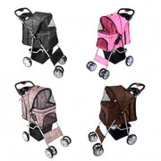 Trade Shop - Passeggino Per Cani Cane Pieghevole Buggy Trasportino Con Zip Traspirante Lavabile -