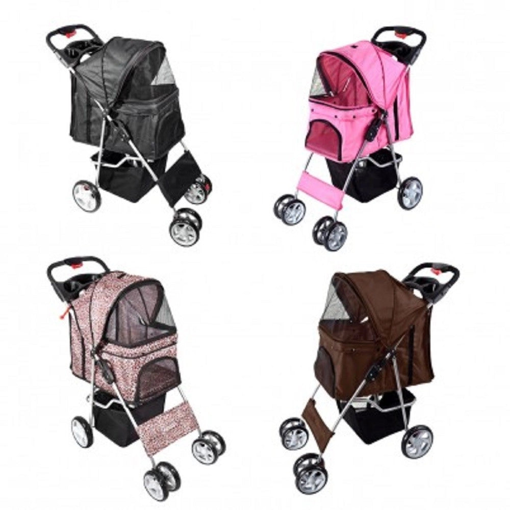 Trade Shop - Passeggino Per Cani Cane Pieghevole Buggy Trasportino Con Zip Traspirante Lavabile -