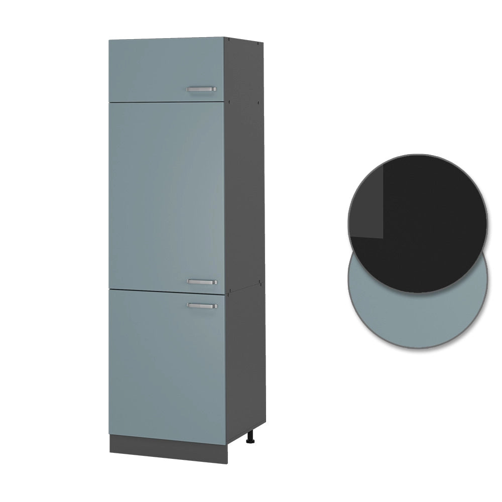 Vicco Armadio frigorifero Grigio-blu 60 cm