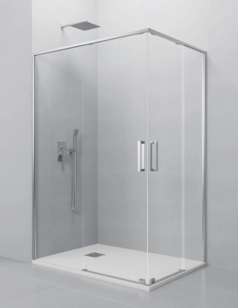 Box doccia ingresso angolare 2+2 ABANTE (TWENTY) 80x75 cm Cromo