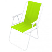 Spiaggina Pieghevole 52x37x38,5/74h cm in Acciaio Vari Colori