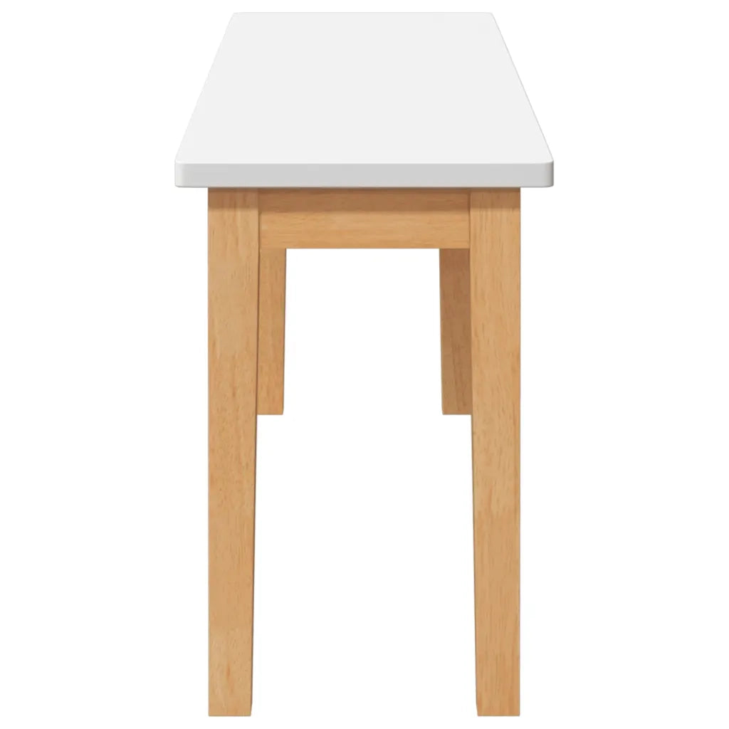 vidaXL Panca 110 cm in Legno Massello di Hevea