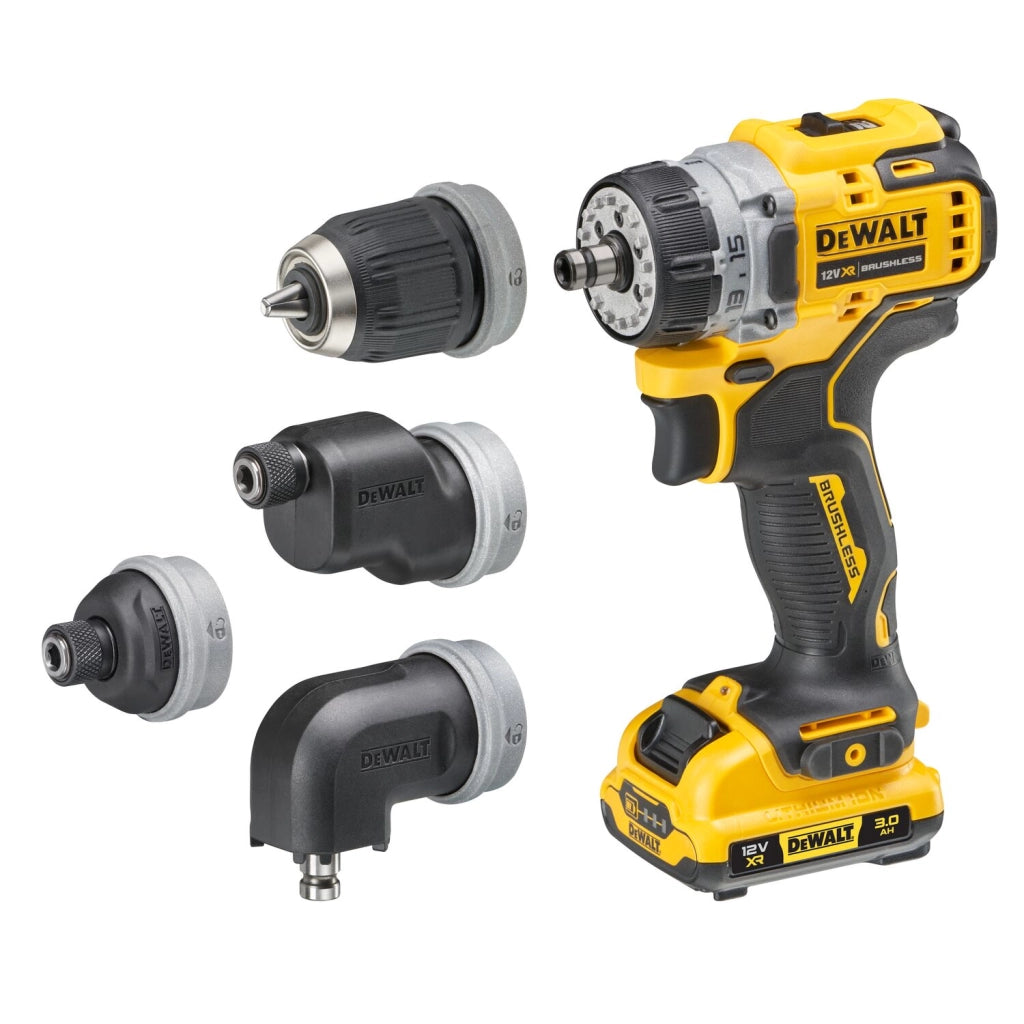 DEWALT DCD703L2T-QW – avvitatore multitesta 12V XR Brushless 2 batterie 3 Ah